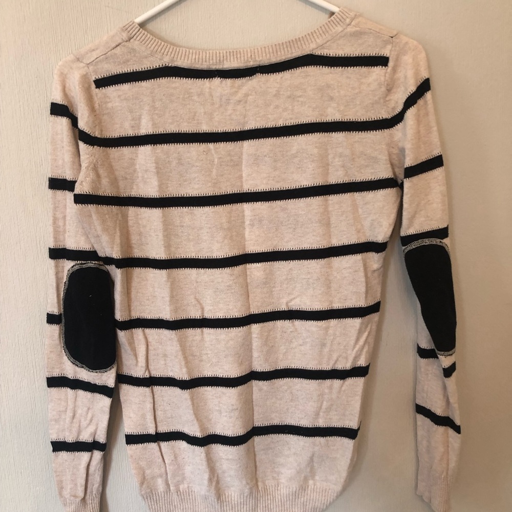 Striped cream sweater
